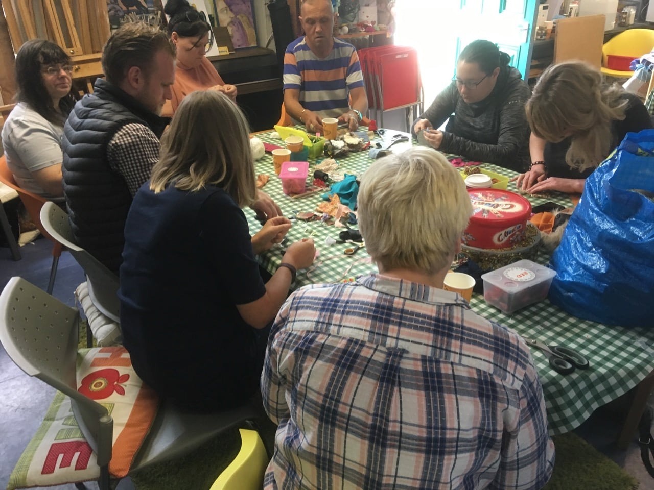 Busy creating session at our space in Carlilse railway station